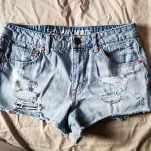Denim shorts